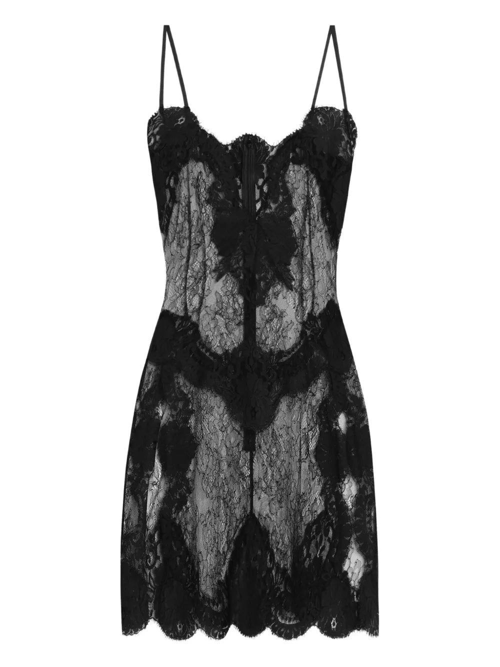Dolce Gabbana Lace Trimmed Slip Dress