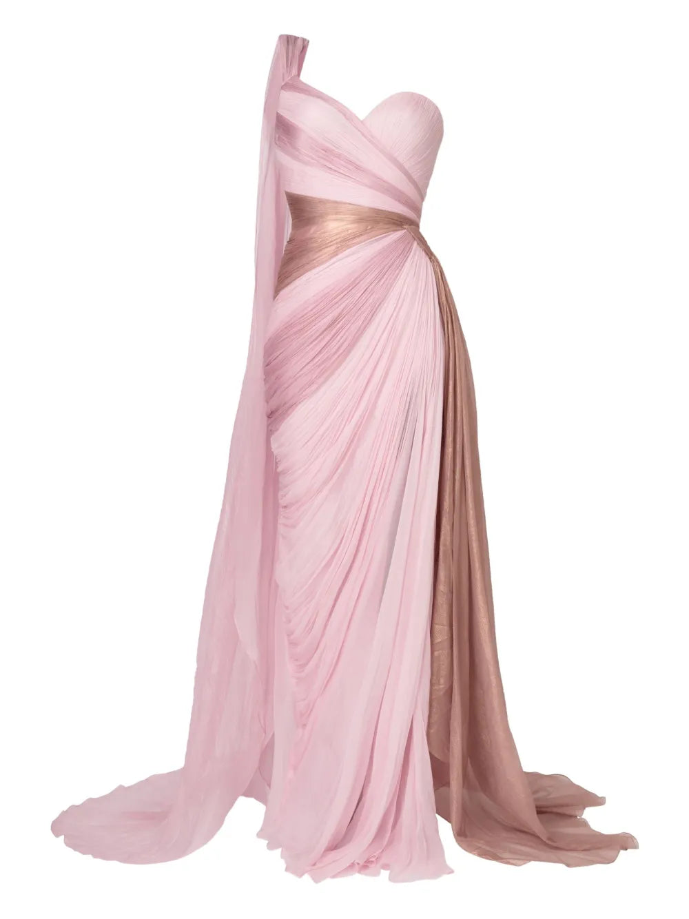 Iris Serban Alexa Draped One Shoulder Gown