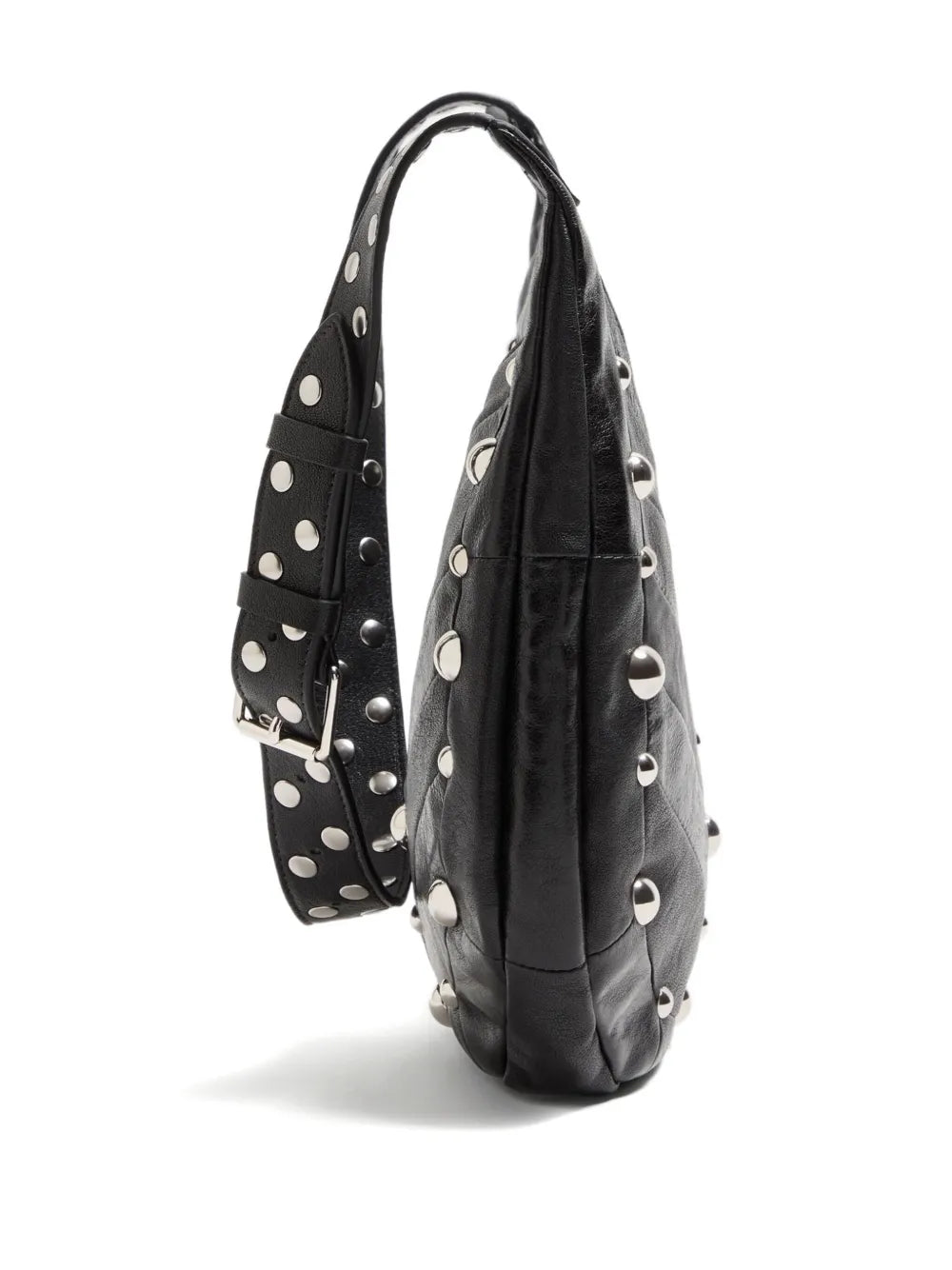 Valentino Garavani Small Hoboho Chevron Quilted Studded Shoulder Bag