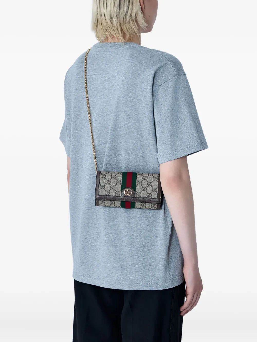 Gucci Gg Canvas Chain Wallet