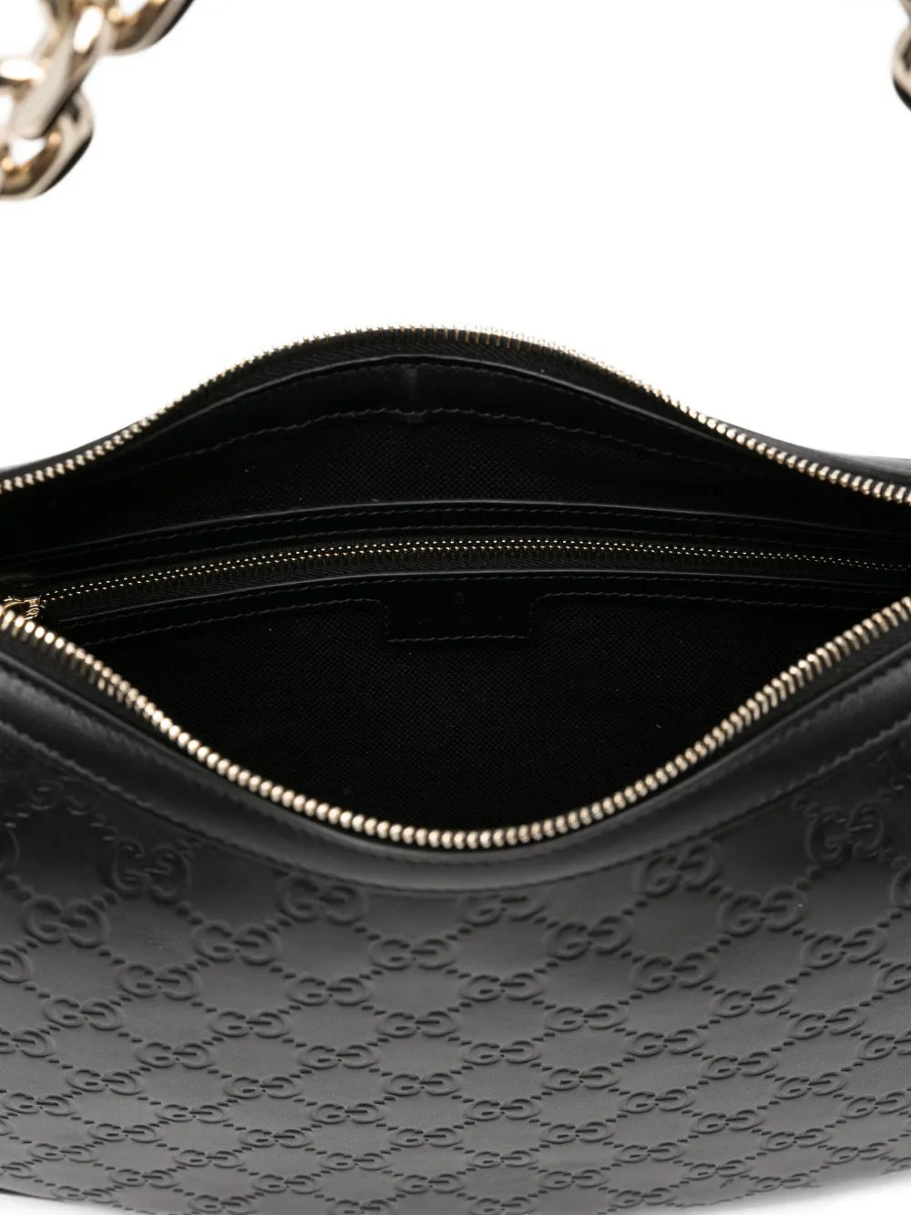 Gucci Gg Pattern Chain Strap Bag