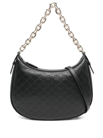 Gucci Gg Pattern Chain Strap Bag