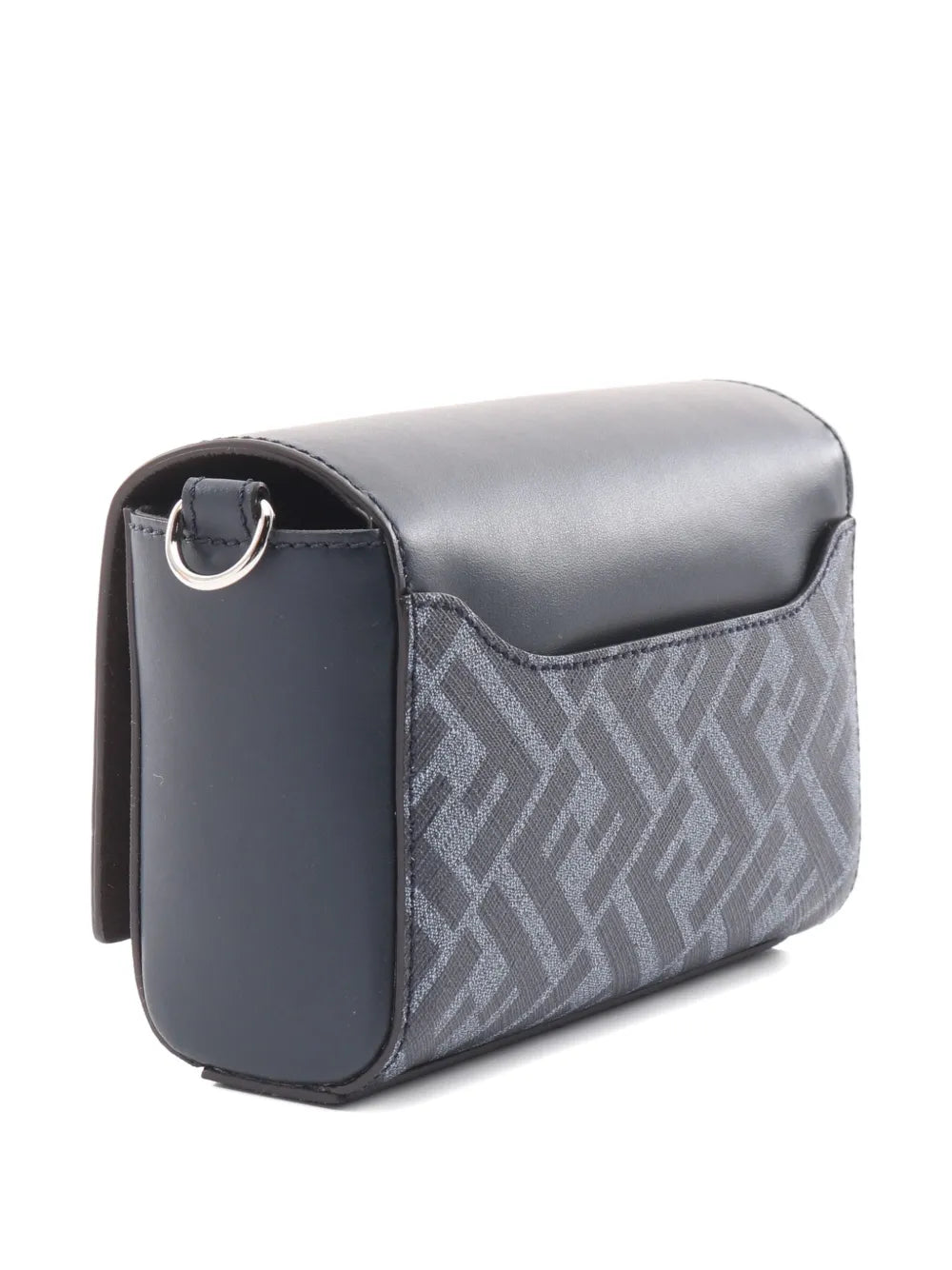 Fendi Pre Owned 2020S Ff Squared Compact Leather Shoulder Bag