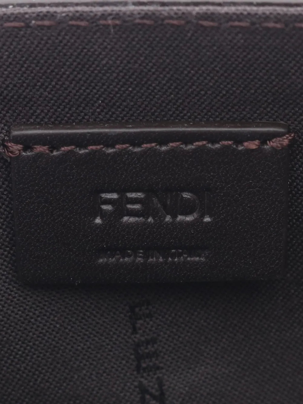 Fendi Pre Owned 2020S Ff Squared Compact Leather Shoulder Bag
