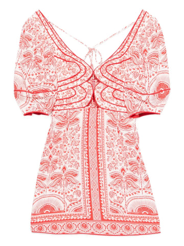 Farm Rio River Ride Mini Dress