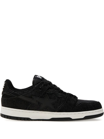 A Bathing Ape?Star-Embellished Denim Trainers
