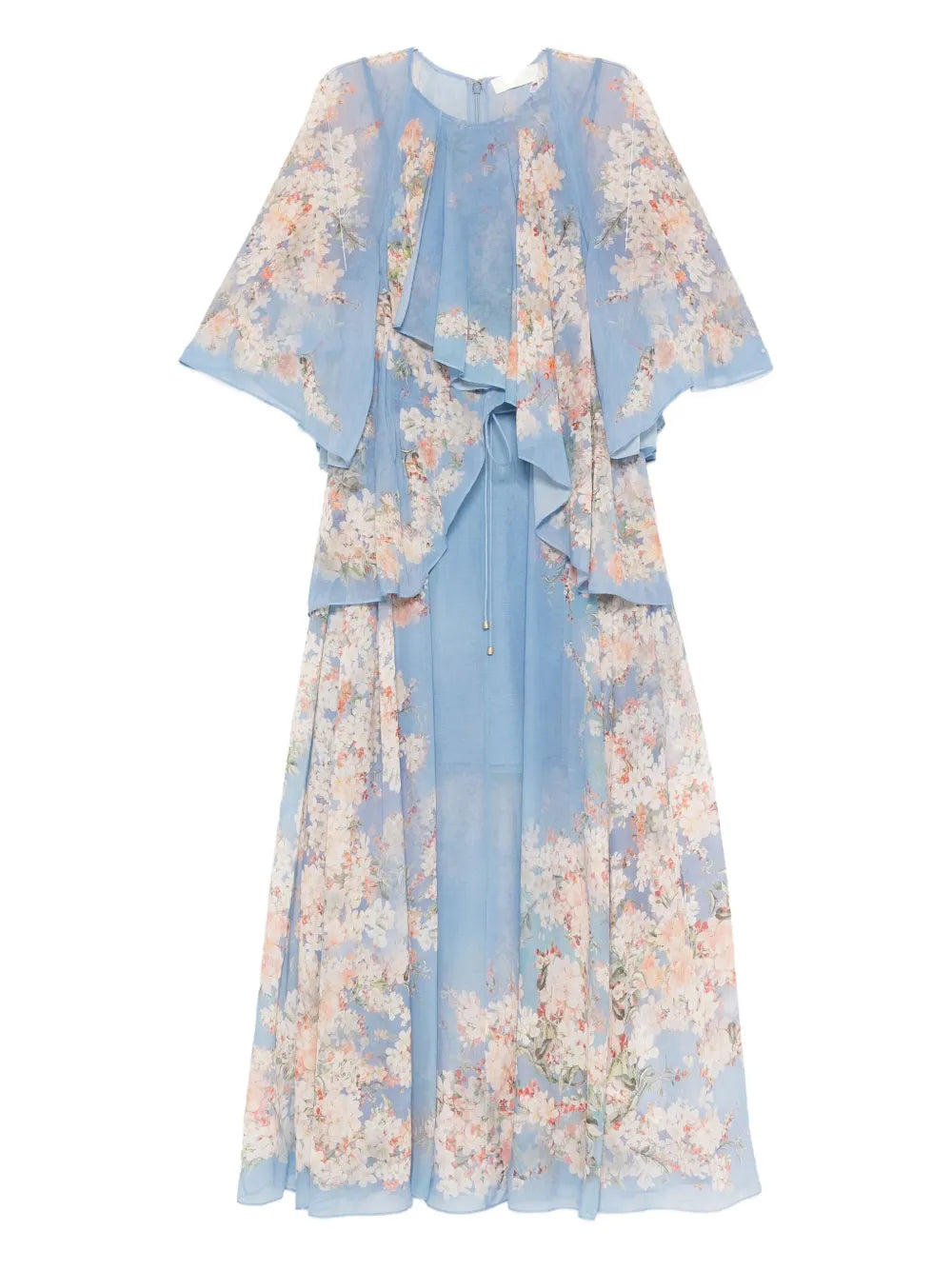 Zimmermann Floral Print Ruffled Dress