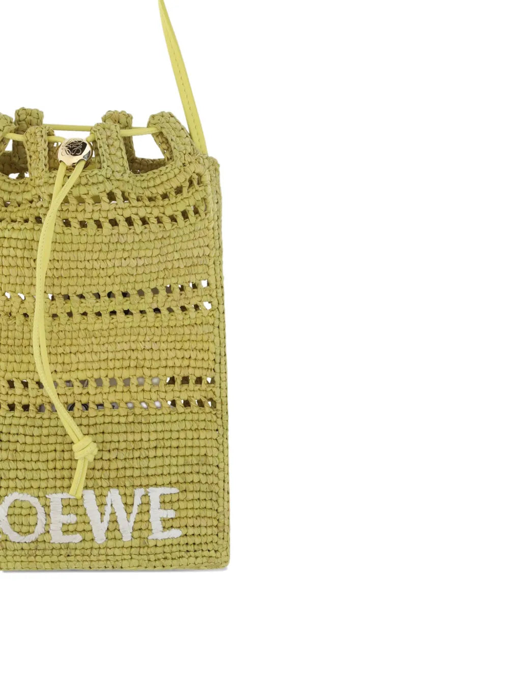Loewe Raffia Drawstring Shoulder Bag