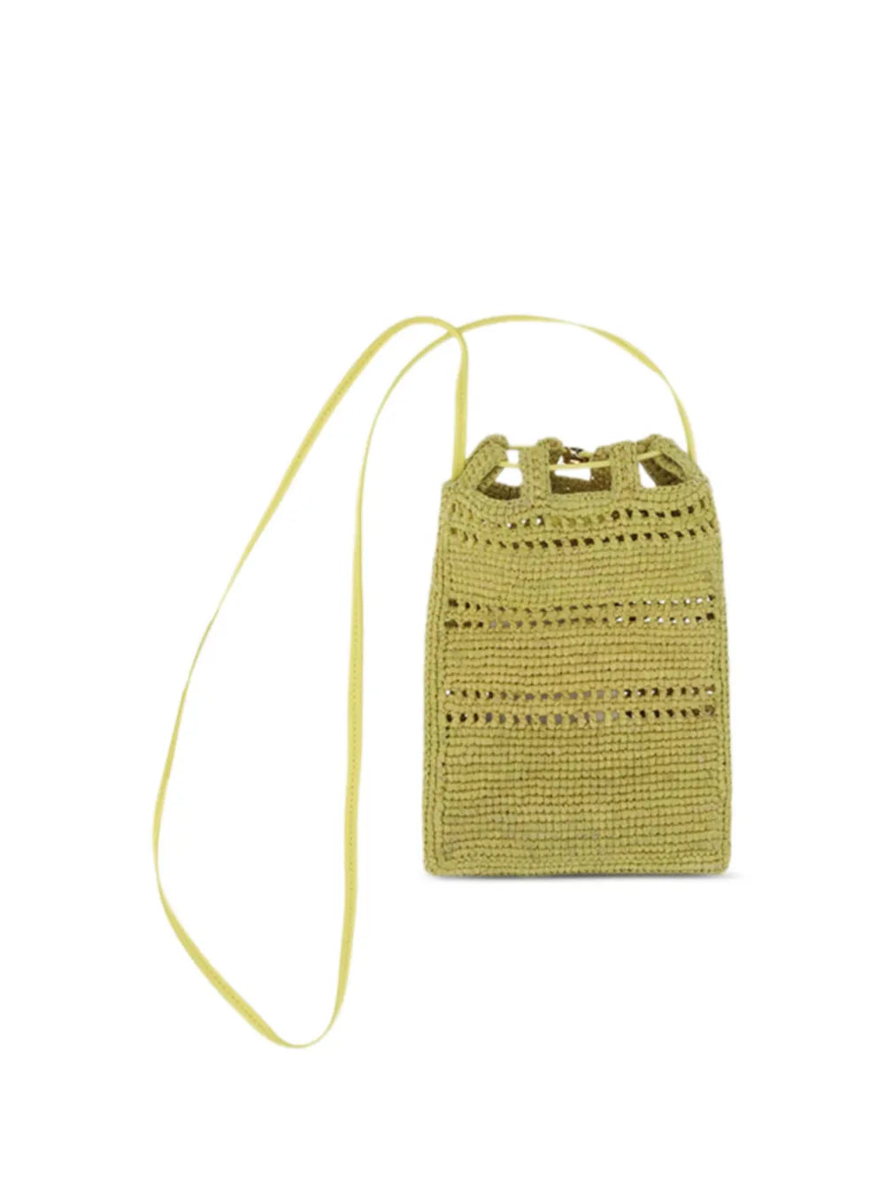 Loewe Raffia Drawstring Shoulder Bag
