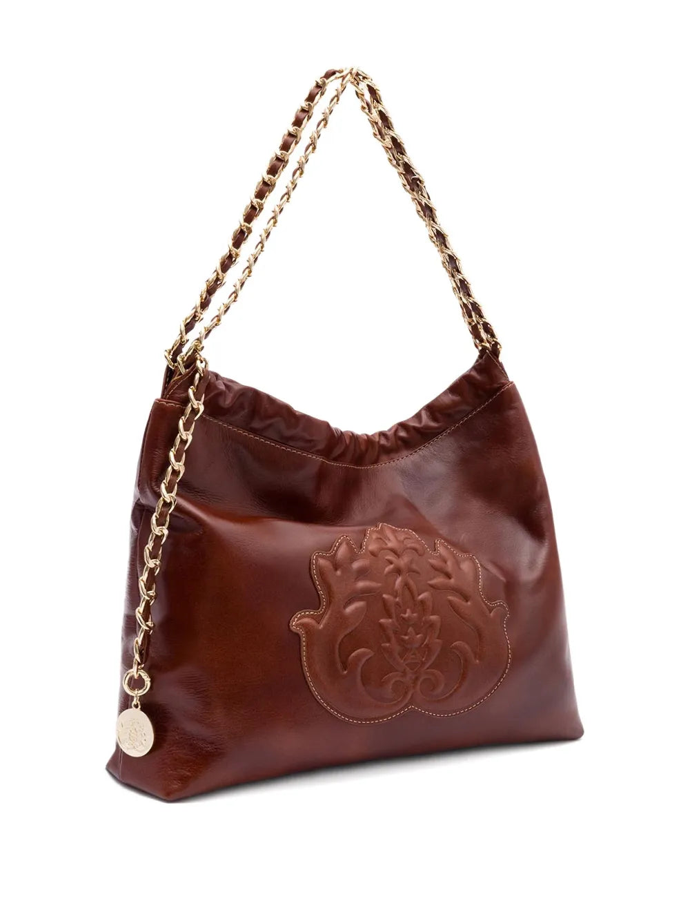 Isla Dayse Embossed Chain Shoulder Bag