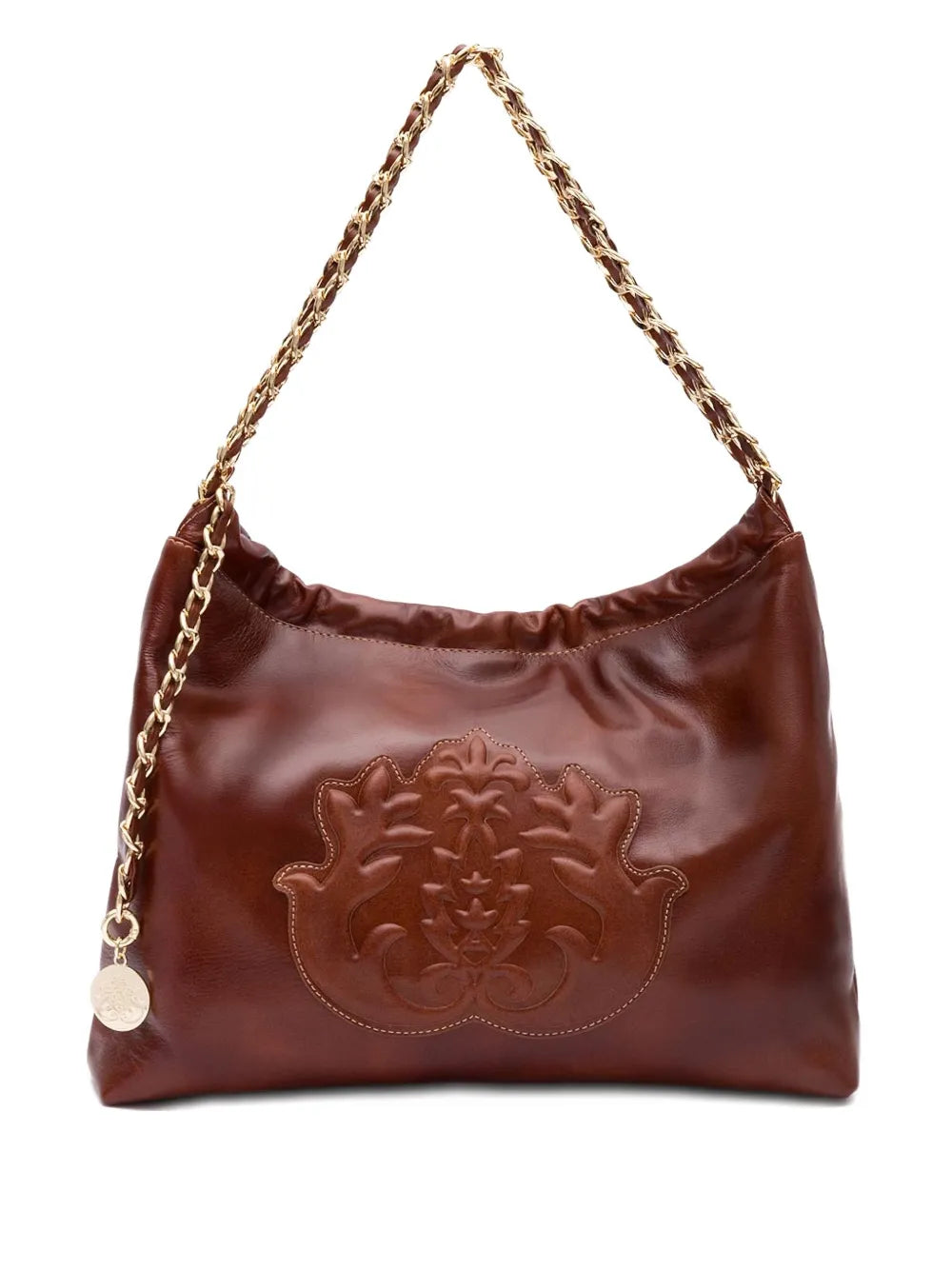 Isla Dayse Embossed Chain Shoulder Bag