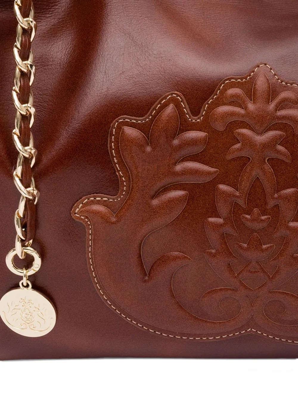 Isla Dayse Embossed Chain Shoulder Bag