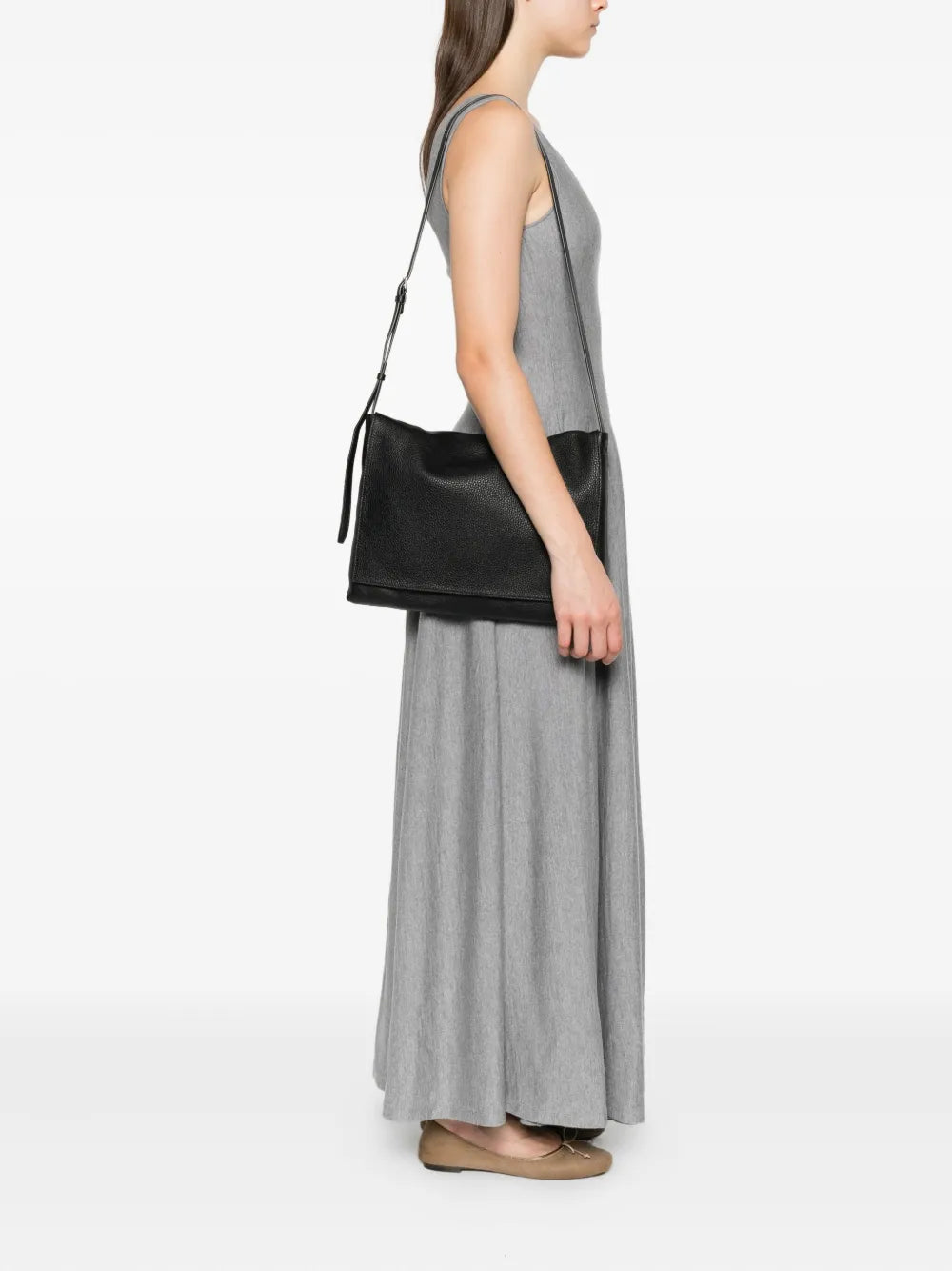 The Row Leather Shoulder Bag