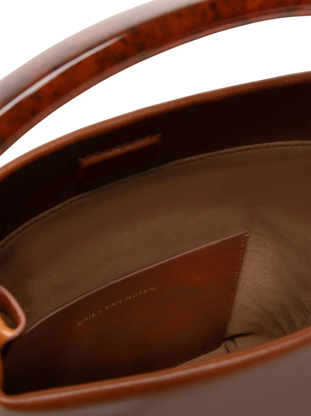 Dries Van Noten Leather Top Handle Mini Bag