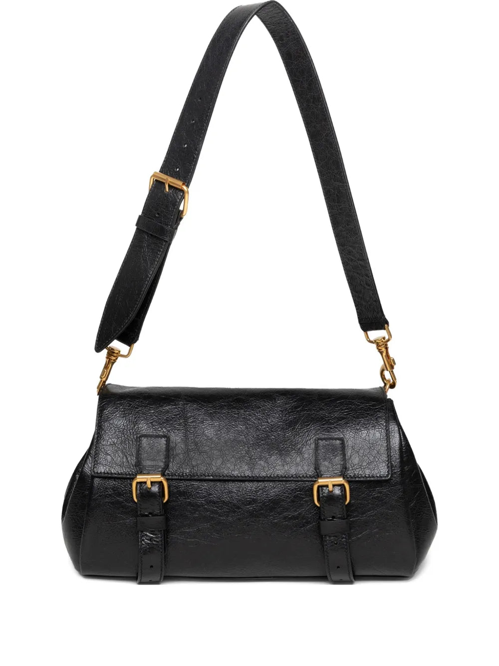 Dries Van Noten Buckle Fastening Leather Shoulder Bag