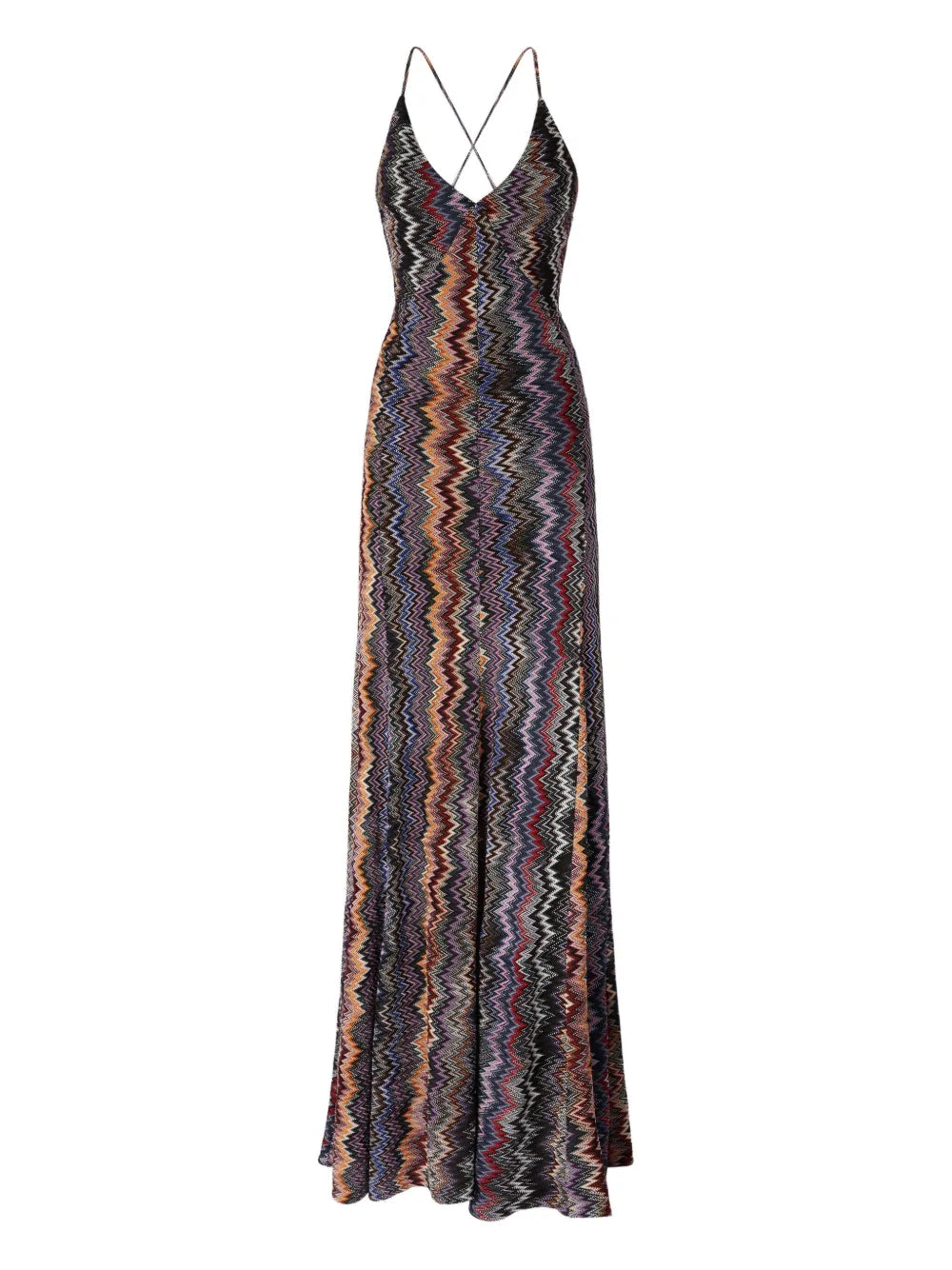 Missoni Zigzag Pattern Maxi Dress
