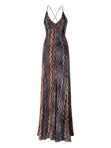 Missoni Zigzag Pattern Maxi Dress
