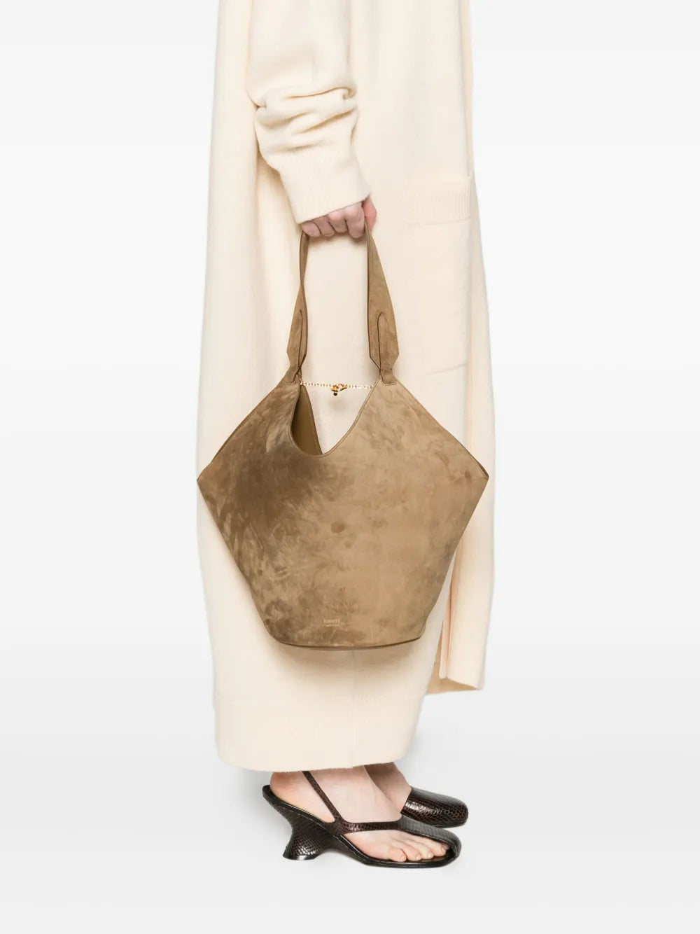 Khaite Suede Shoulder Bag