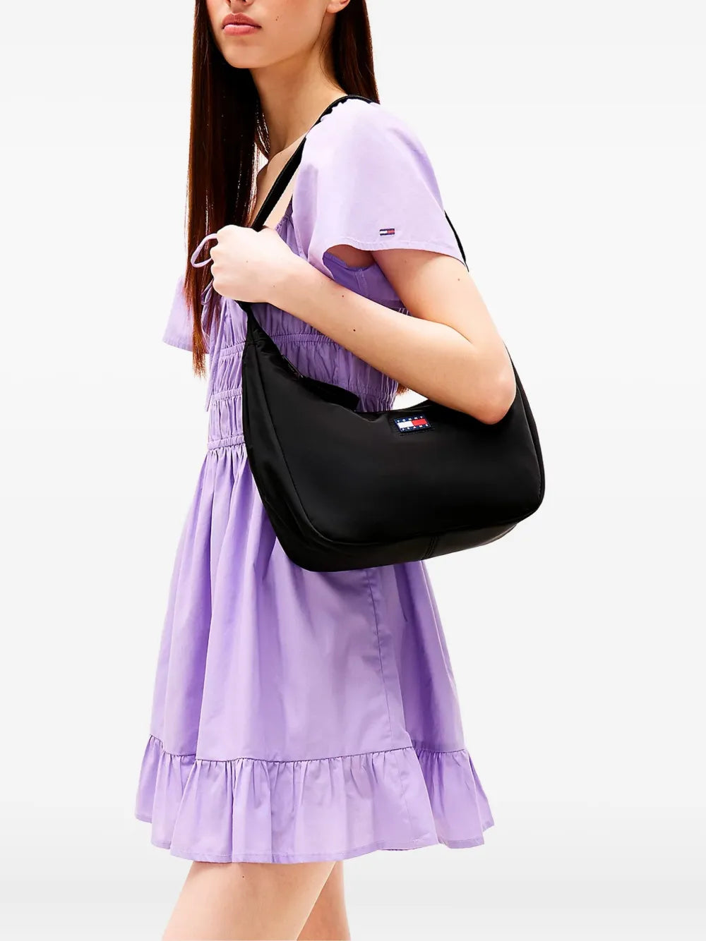 Tommy Hilfiger Logo Patch Half Moon Bag