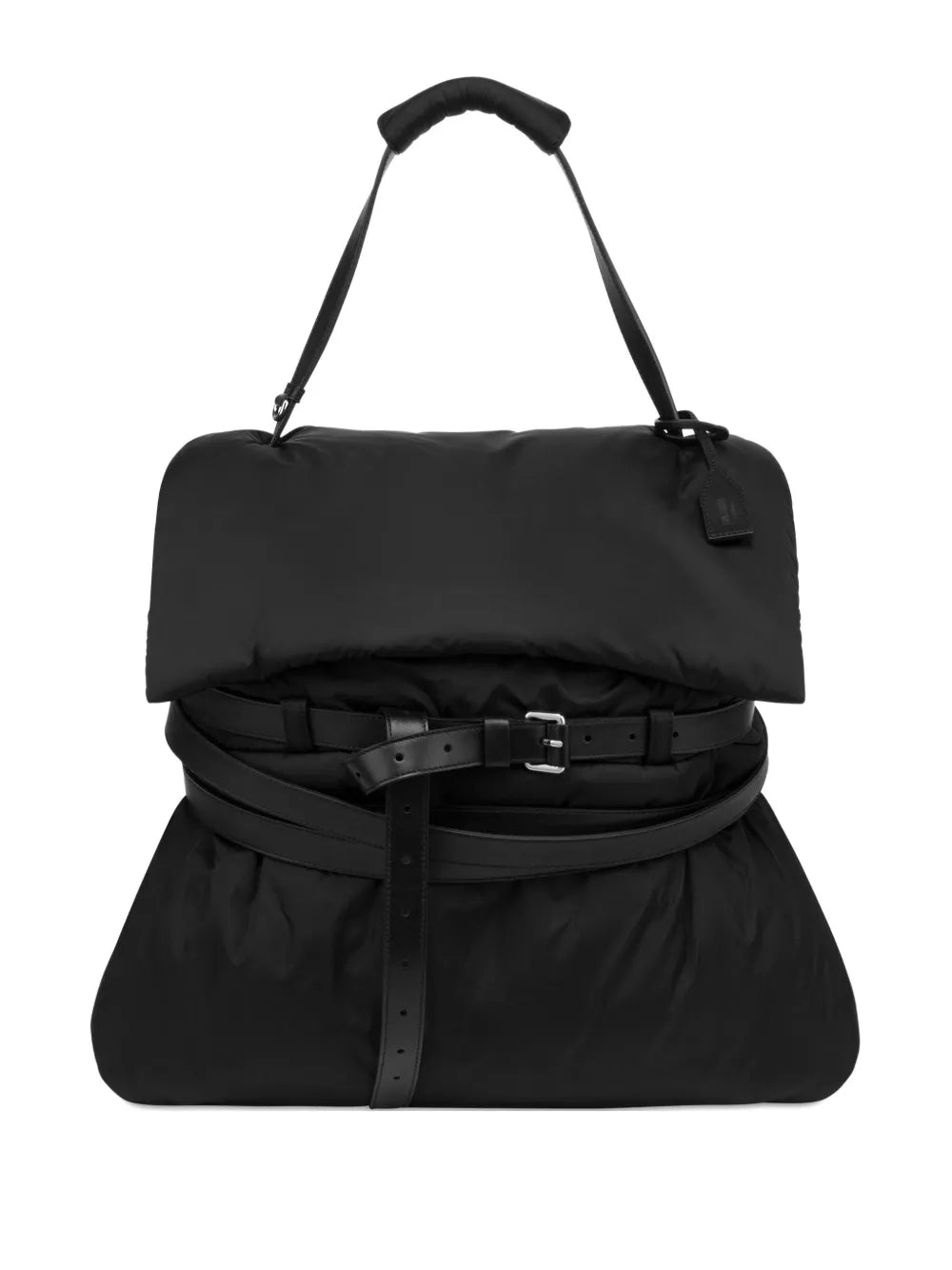 Moschino Quilted Belted Shoulder Bag