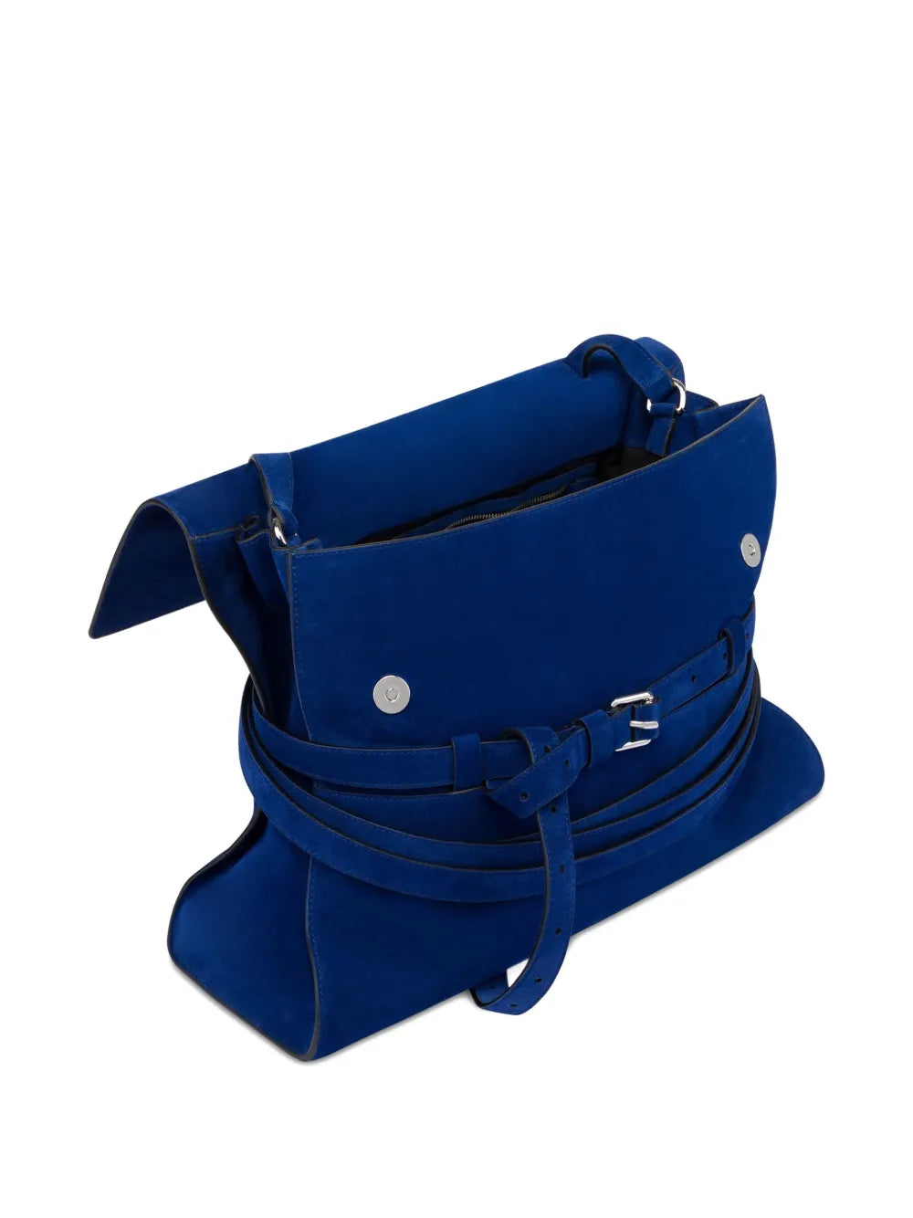 Moschino Belted Leather Shoulder Bag