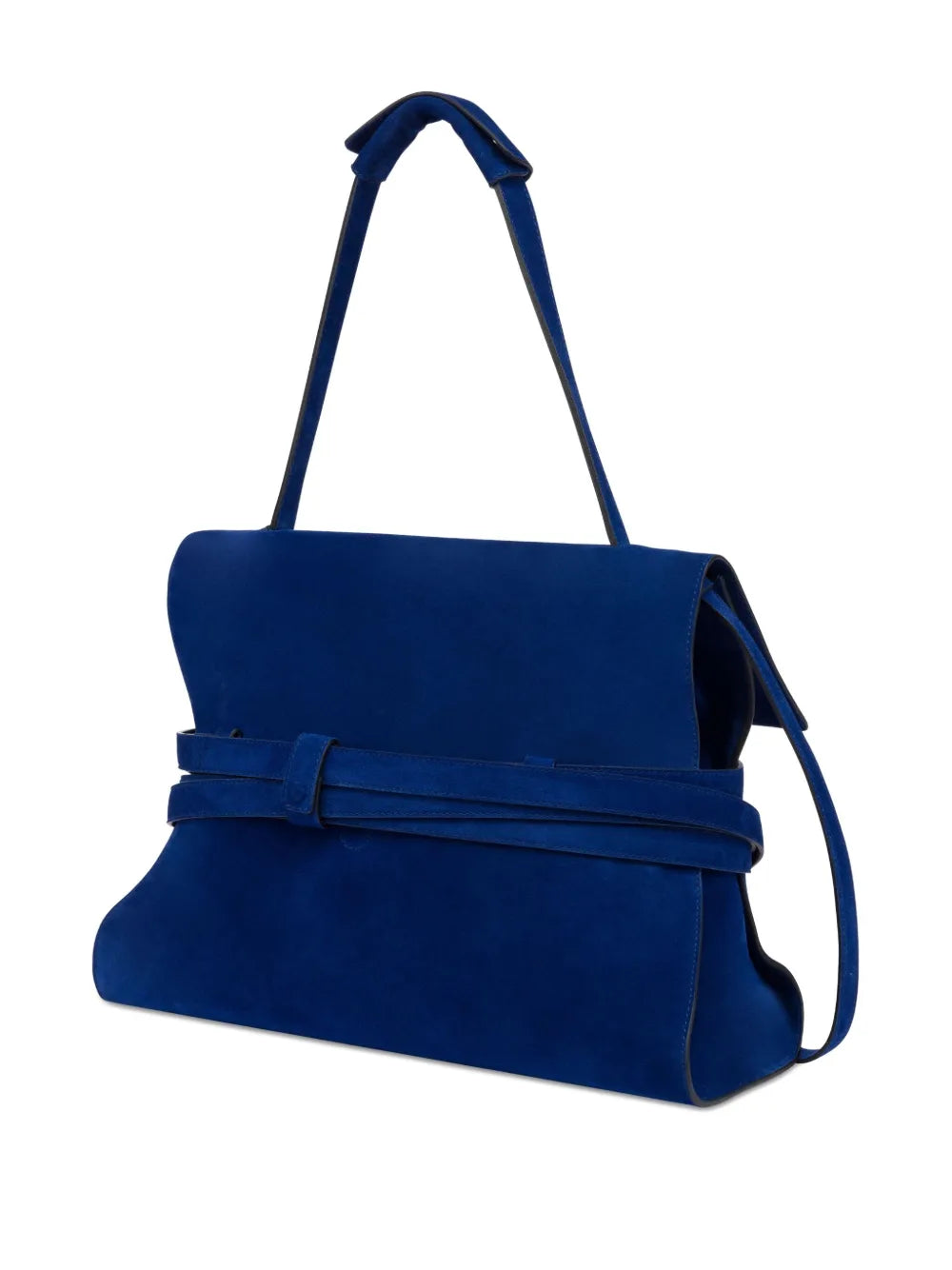 Moschino Belted Leather Shoulder Bag
