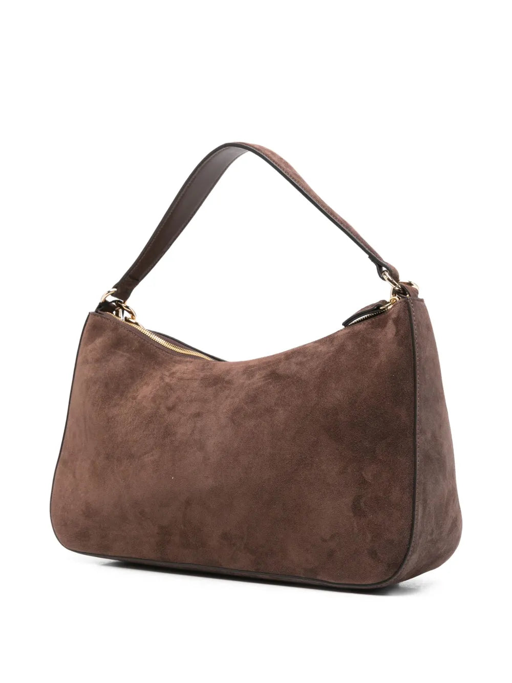 Twinset Liliane Chain Embellished Suede Shoulder Bag