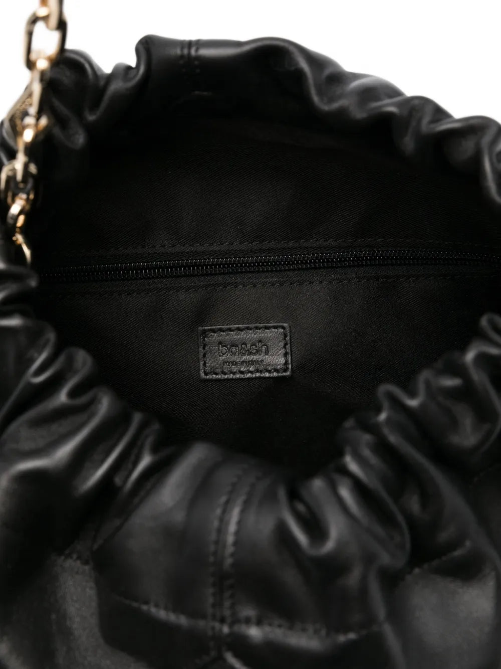 Bash June Chain Strap Leather Shoulder Bag