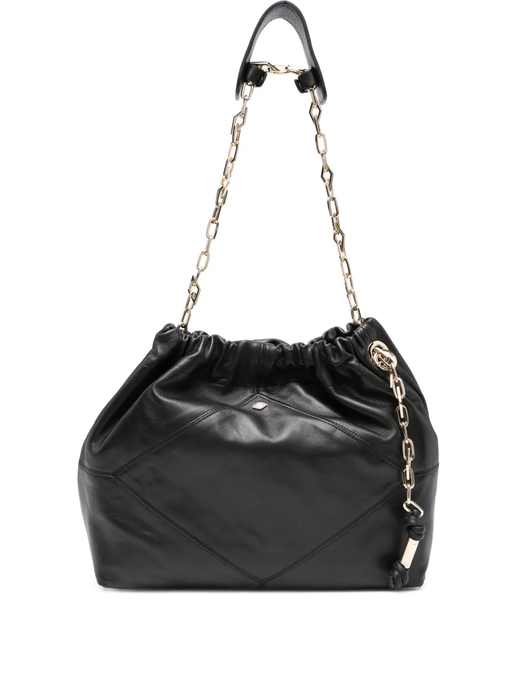 Bash June Chain Strap Leather Shoulder Bag