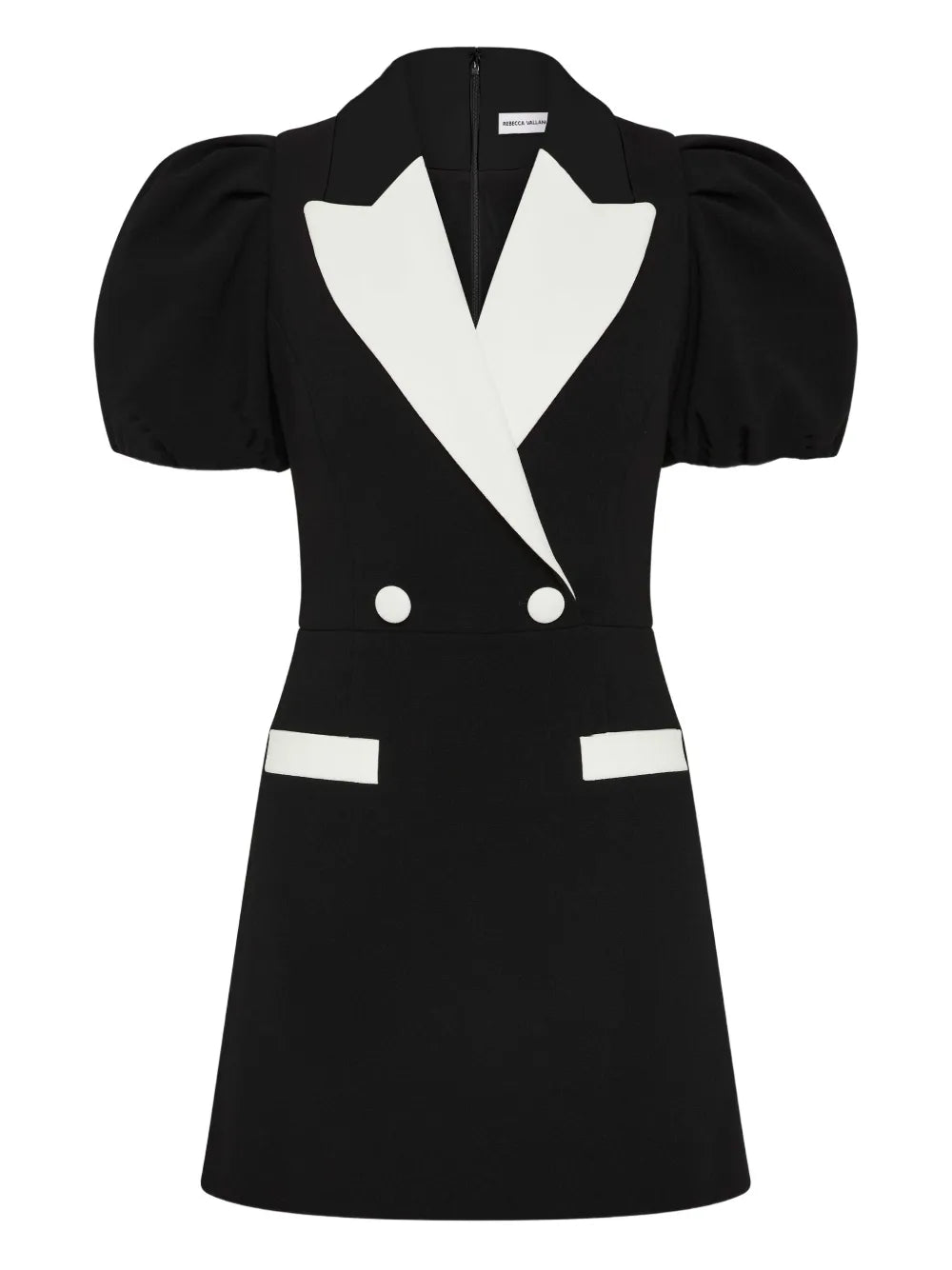 Rebecca Vallance Emma Puff Sleeve Double Breasted Dress
