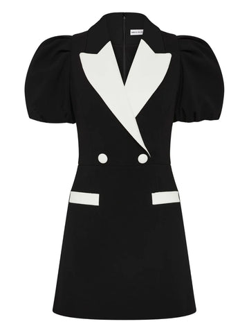 Rebecca Vallance Emma Puff Sleeve Double Breasted Dress