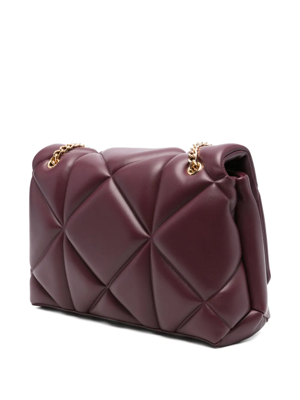 Love Moschino Quilted Logo Plaque Shoulder Bag