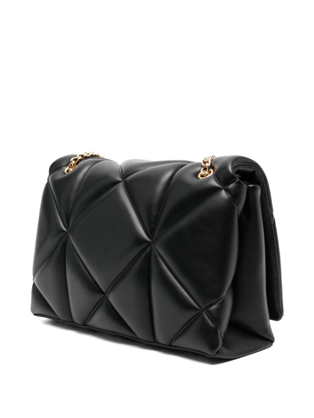 Love Moschino Quilted Logo Plaque Shoulder Bag