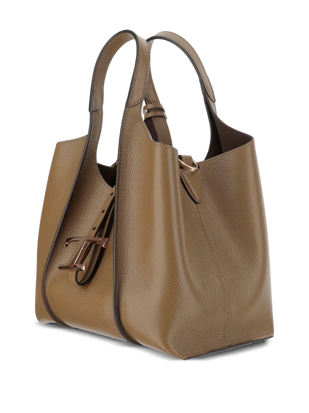 Tods Leather T Buckle Shoulder Bag
