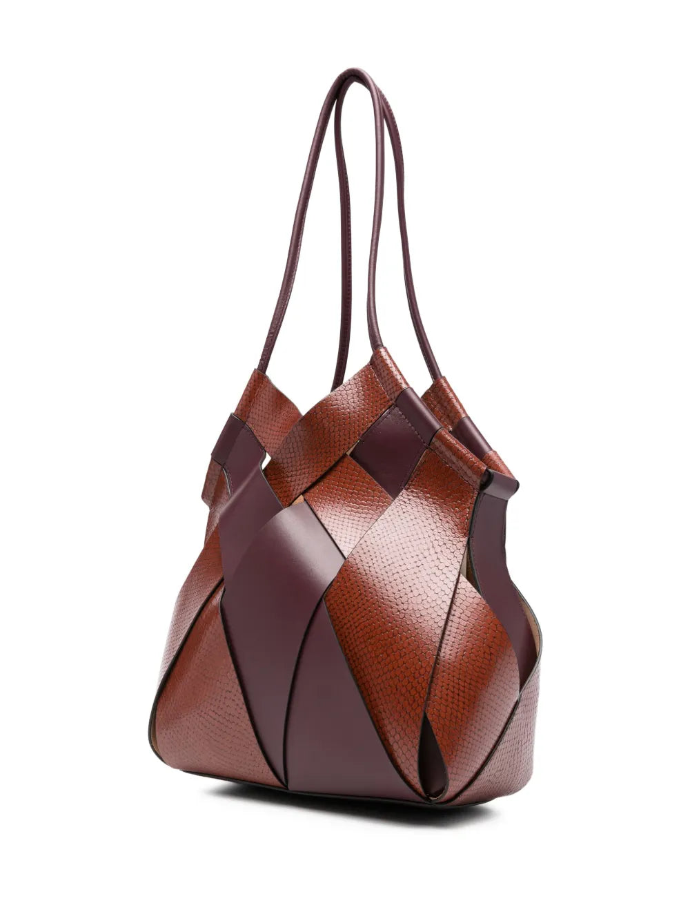 Ulla Johnson Charlotte Woven Leather Shoulder Bag