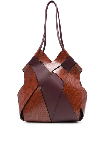 Ulla Johnson Charlotte Woven Leather Shoulder Bag