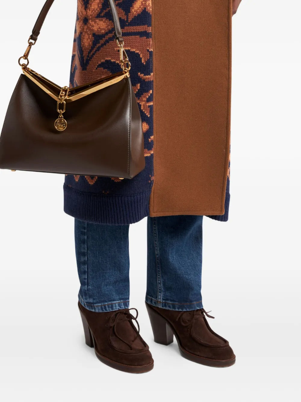 Etro Vela Leather Shoulder Bag
