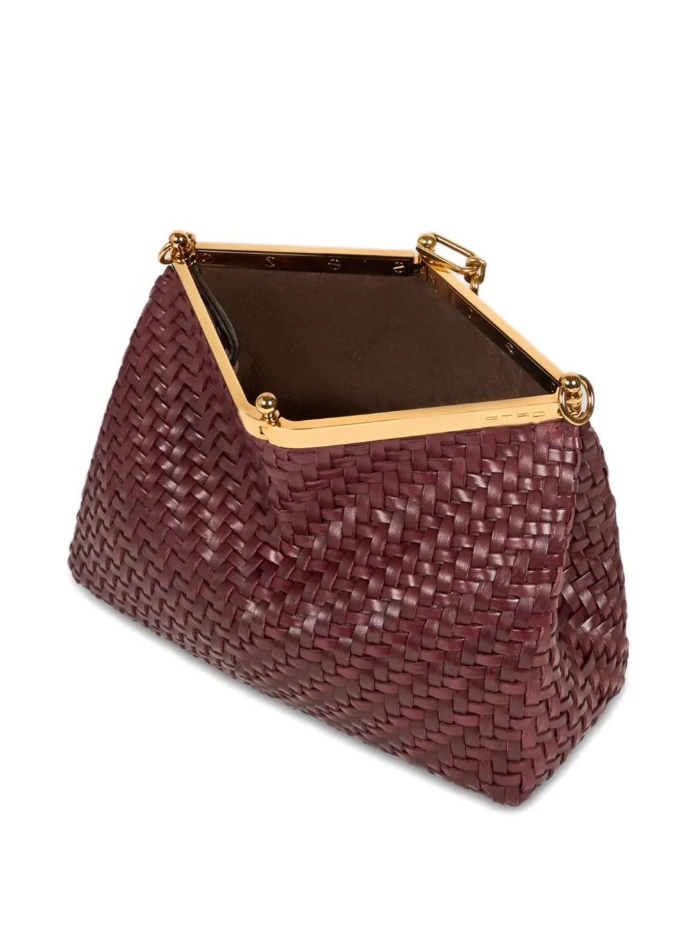 Etro Vela Woven Leather Shoulder Bag