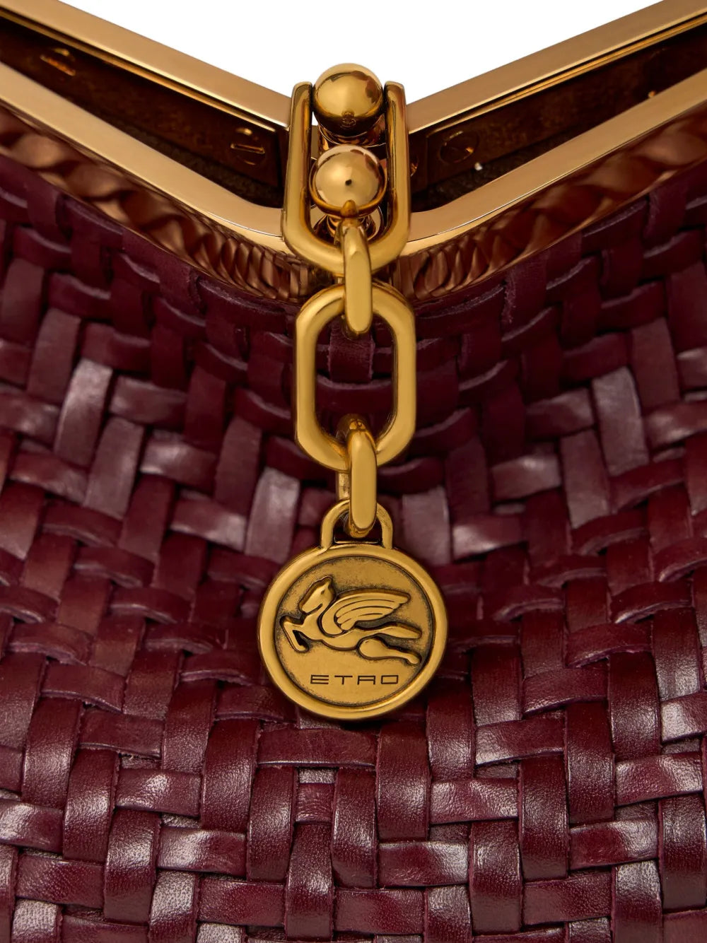 Etro Vela Woven Leather Shoulder Bag