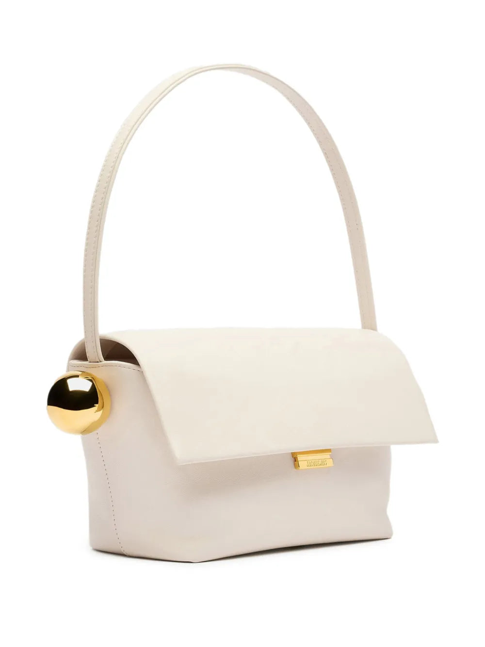 Jacquemus Metallic Clasp Leather Shoulder Bag