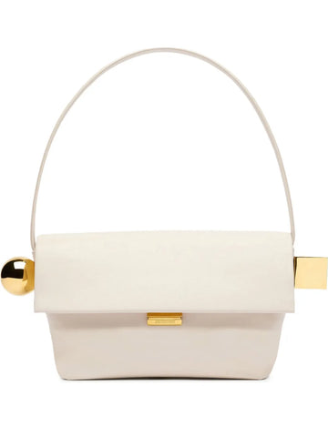 Jacquemus Metallic Clasp Leather Shoulder Bag