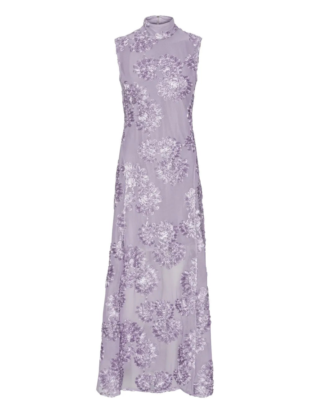 Rotate Birger Christensen Floral Mesh Maxi Dress