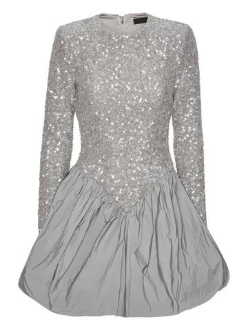 Rotate Birger Christensen Sequin Embellished Bubble Mini Dress