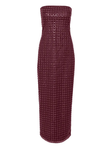 Rotate Birger Christensen Sequin Embellished Maxi Dress