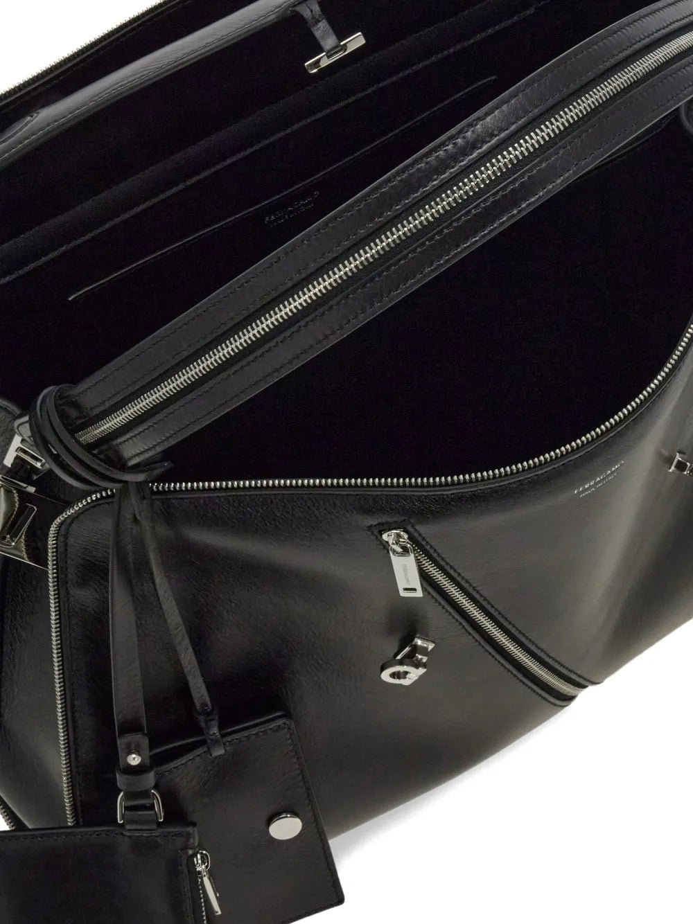 Ferragamo Large Hug Zip Detail Shoulder Bag