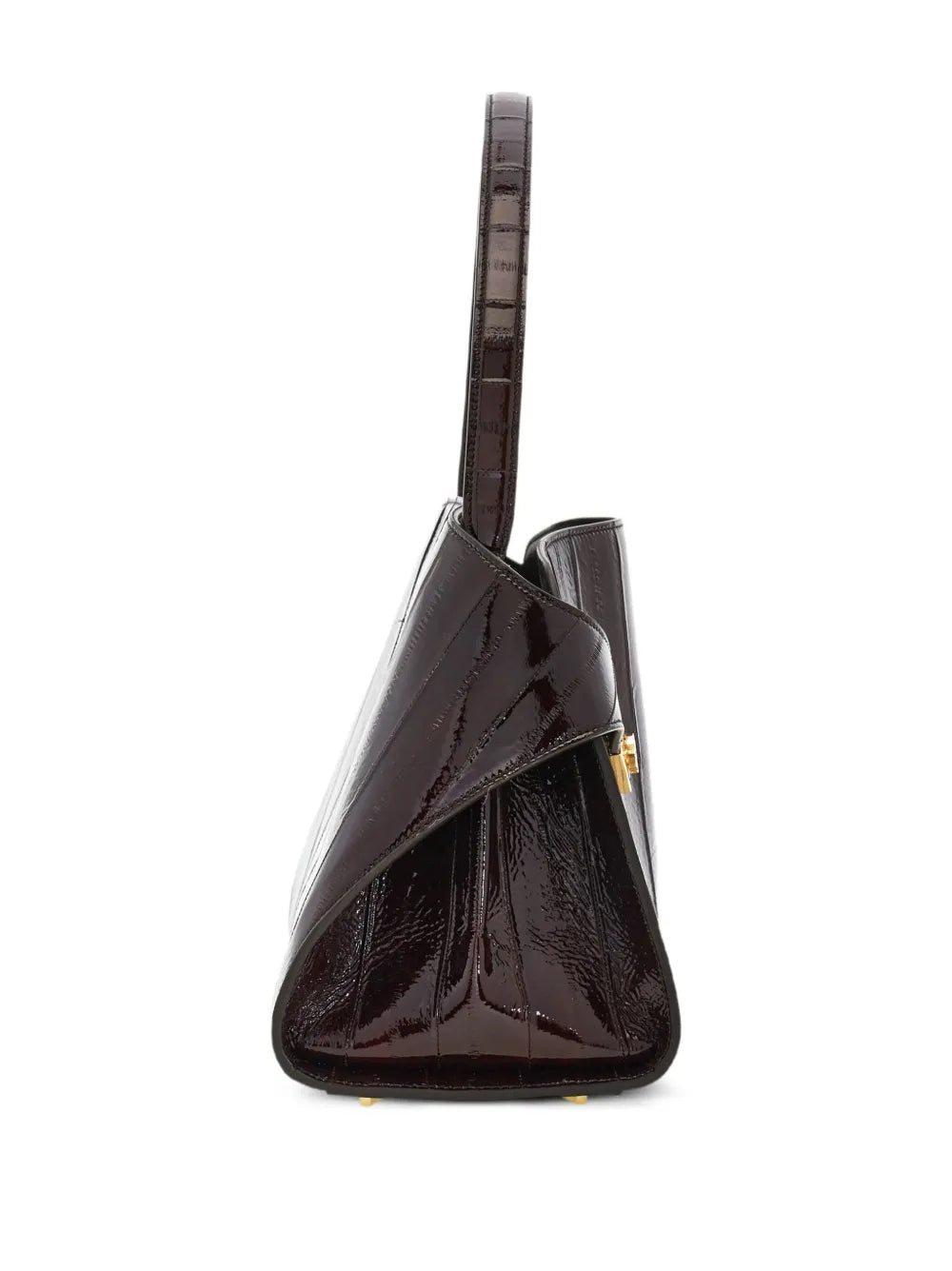 Ferragamo Medium Hug Gancini Buckles Eel Skin Shoulder Bag