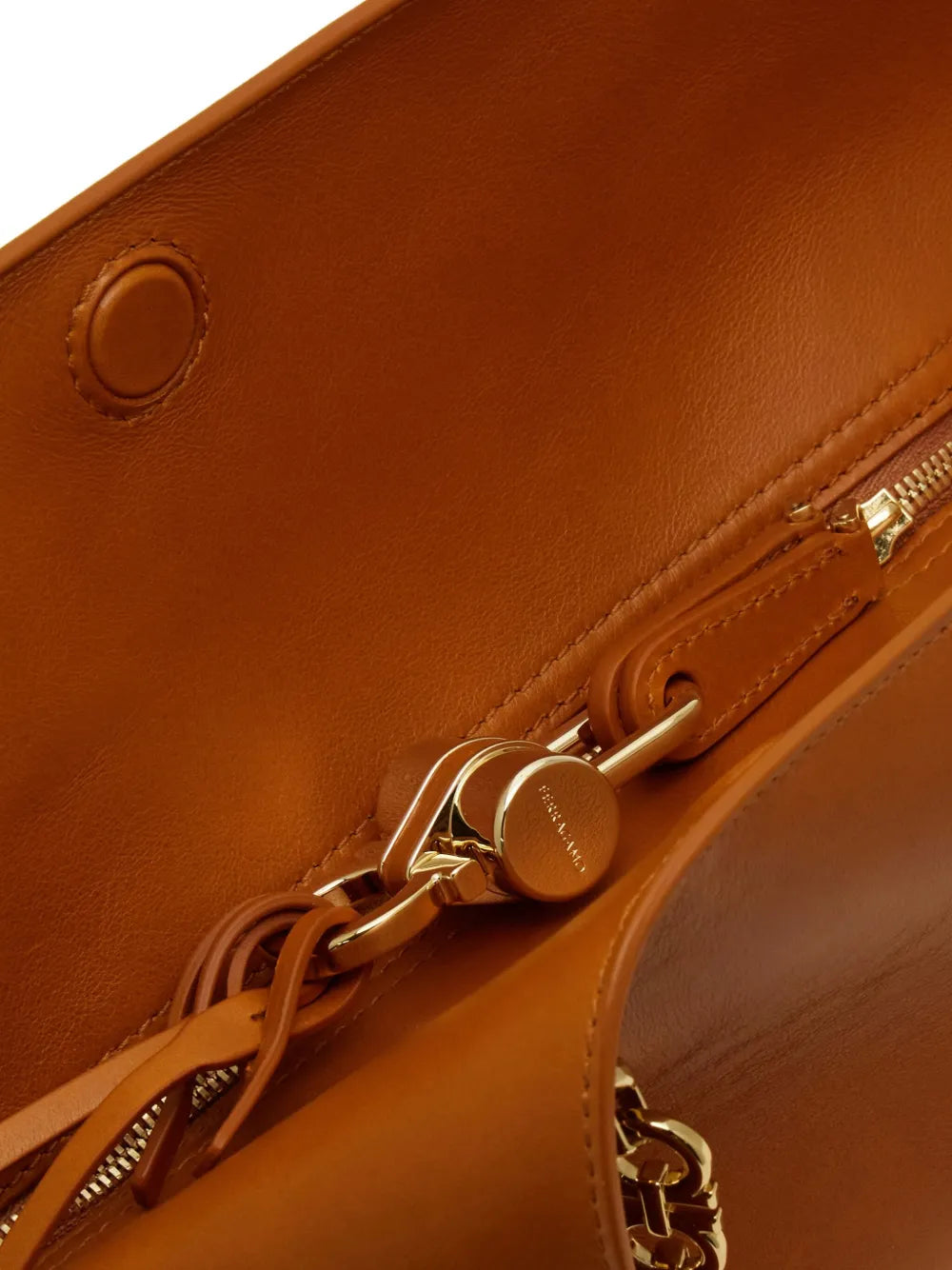 Ferragamo Small Folded Chain Strap Shoulder Bag