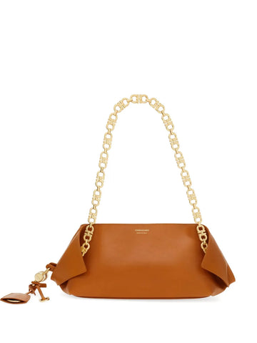 Ferragamo Small Folded Chain Strap Shoulder Bag