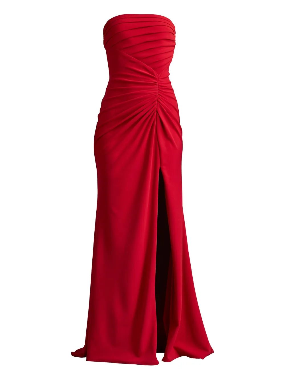 Tadashi Shoji Pleated Crepe Maxi Dress