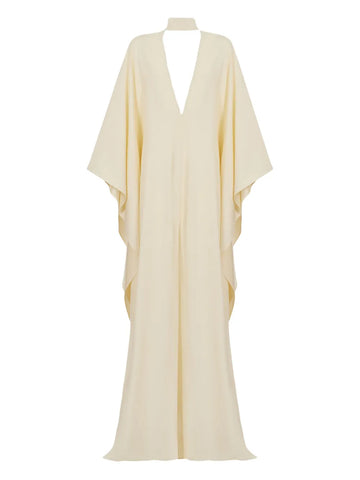 Taller Marmo Ooo V Neck Wide Sleeve Maxi Dress